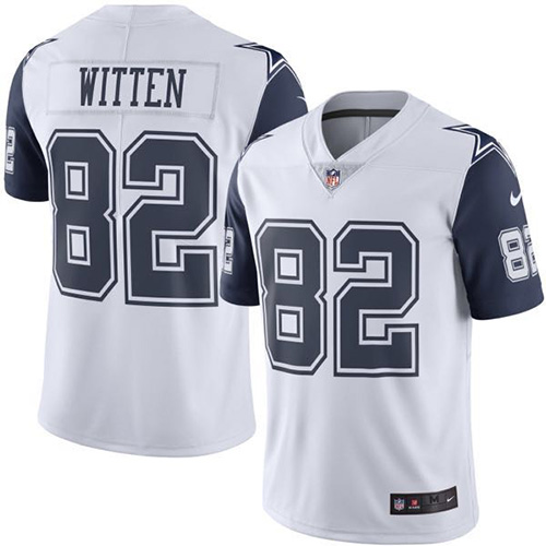 Youth Elite Jason Witten Nike Jersey White - #82 Rush NFL Dallas Cowboys